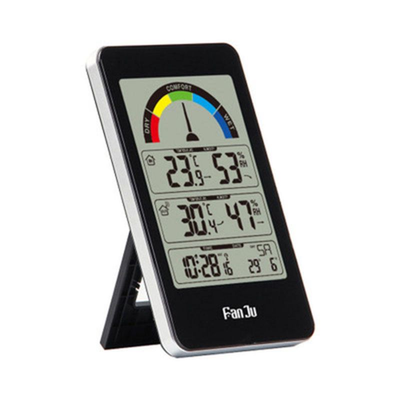 Fanju Fj3356 Lcd Estación Meteorológica Digital Reloj Hogar Interior Temperatura Exterior Medidor De Humedad Reloj Meteorológico Reloj Despertador Electrónico