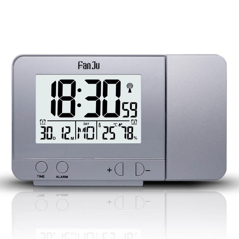 Fanju Fj3531 Proyección Reloj Despertador Cargador Usb Snooze Doble Alarma Retroiluminación Reloj De Escritorio