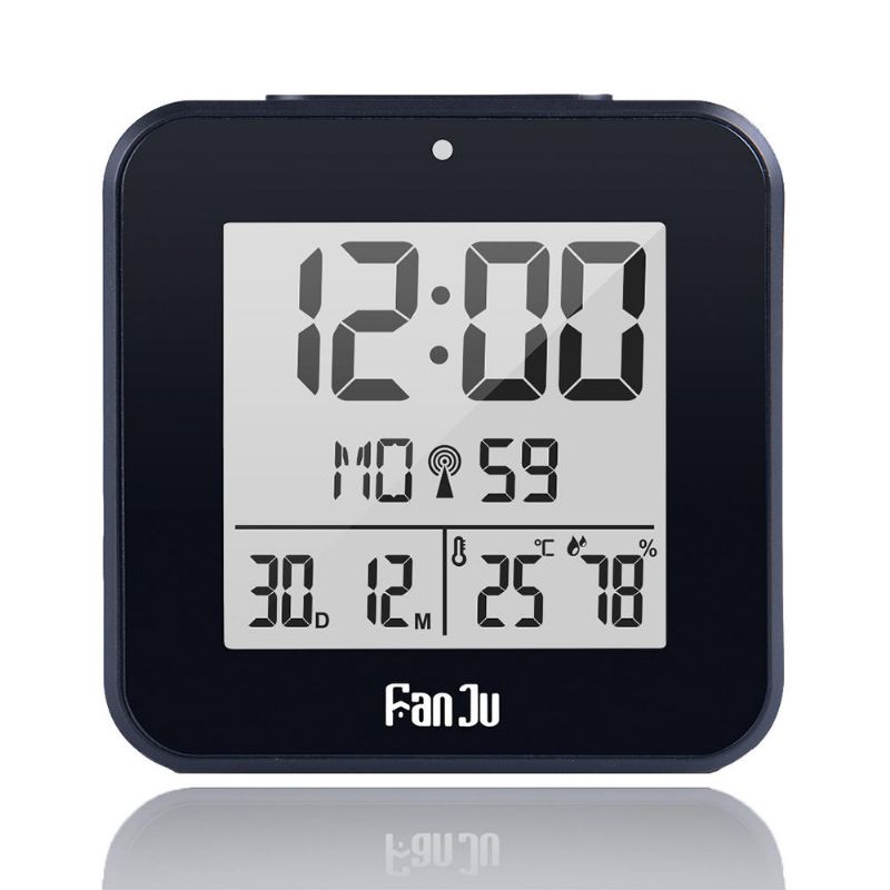 Fanju Fj3533 Lcd Reloj Despertador Digital Temperatura Interior Alarma Doble Función De Luz De Fondo De Repetición Pantalla De Fecha