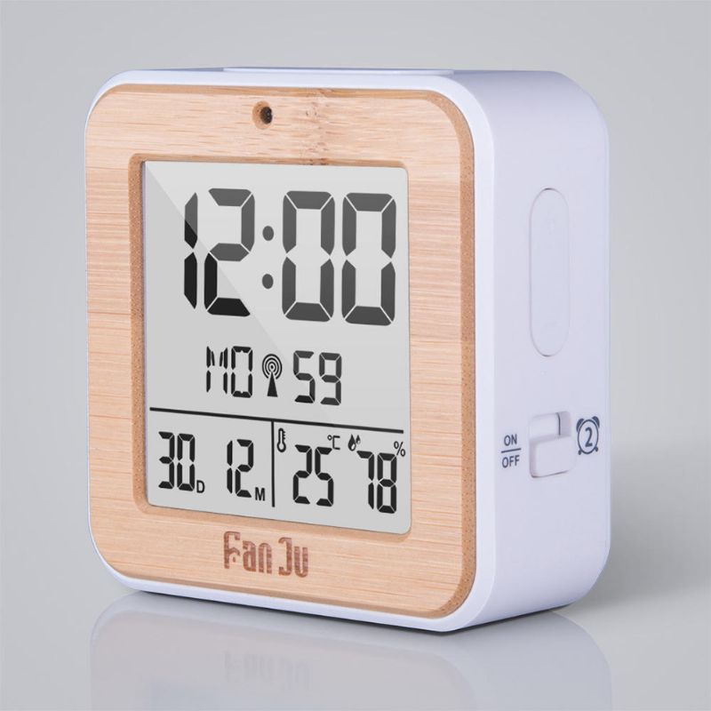 Fanju Fj3533 Lcd Reloj Despertador Digital Temperatura Interior Alarma Doble Función De Luz De Fondo De Repetición Pantalla De Fecha