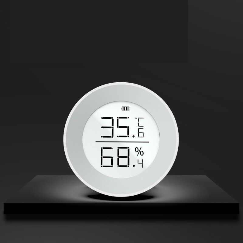 Higrómetro De Temperatura Interior Circular Digital Medición De Temperatura De Humedad Para Medición De Oficina En Casa En Interiores