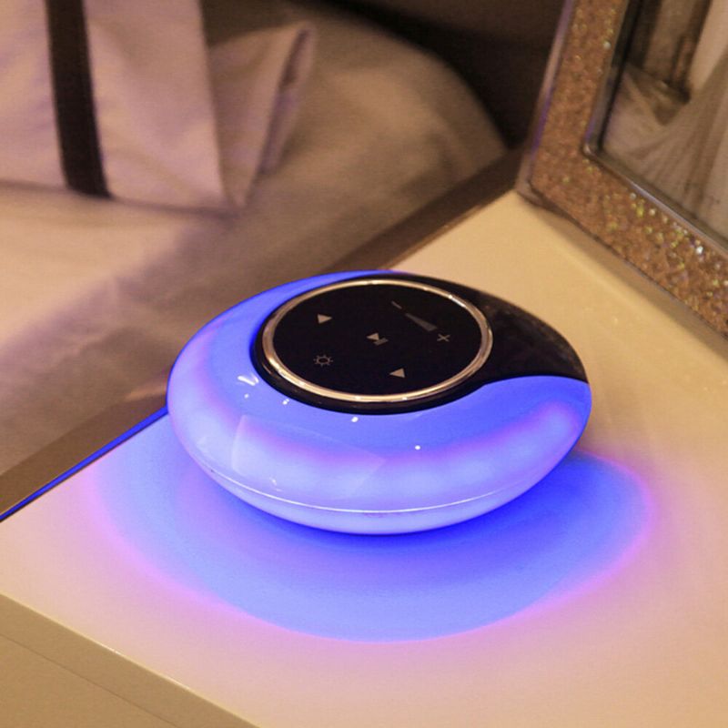 Luz Nocturna Altavoz Bluetooth Inalámbrico Sonido Estéreo Con La Yema Del Dedo Altavoz Táctil Lámpara Reproductor De Música De Audio