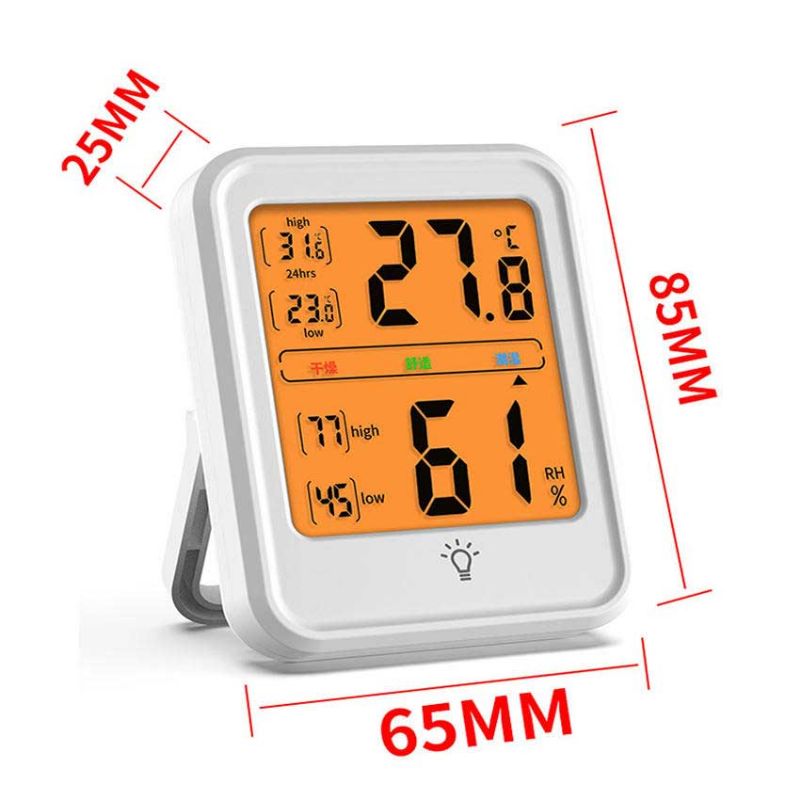 Mc42 Higrómetro Doméstico Termómetro Estación De Pronóstico Del Tiempo Pantalla De Temperatura Lcd Pantalla Grande Estación Meteorológica Interior