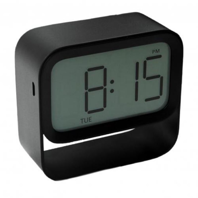 Mini Rectángulo Reloj Despertador De Pantalla Grande Lámpara De Luz Nocturna Led Recargable Reloj De Mesa De Sala De Estar Para La Decoración Del Hogar