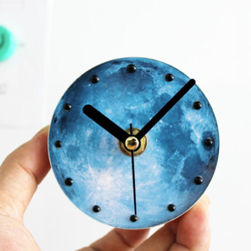 Moda Universo Creativo Planeta Luna Patrón Imán De Nevera Reloj Impermeable Ventosa Luna Refrigerador Reloj De Pared Luna Refrigerador Moda Universo Creativo Planeta Luna Reloj De Pared Decoración Para El Hogar