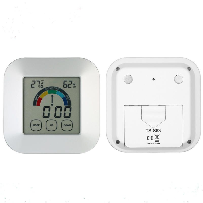 Pantalla Táctil Para El Hogar Reloj Digital Temperatura Humedad Pantalla Alarma Probador Interior Al Aire Libre