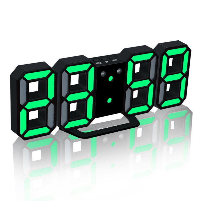 Reloj De Brillo Ajustable Con Dígitos 3d De Carga Usb Creativa