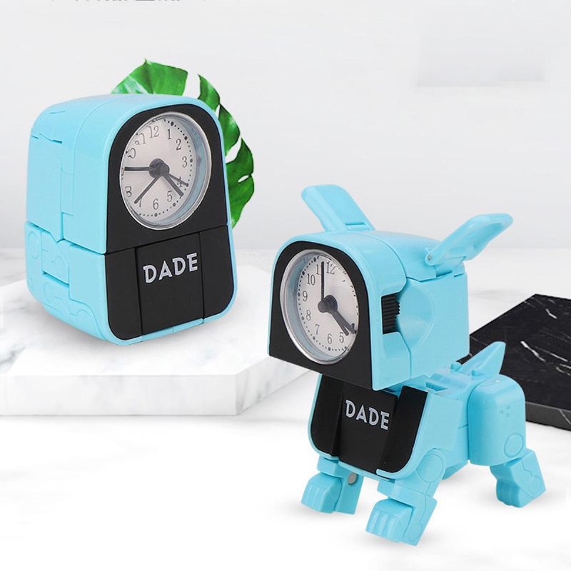 Reloj Despertador De Cachorro Deformado Reloj Despertador Para Niños Reloj De Mesa De Dibujos Animados Encantador