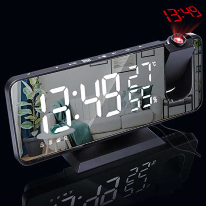 Reloj Despertador Con Proyector Led Electrónico Reloj Despertador Con Proyección Digital De Escritorio Reloj De Cabecera De Dormitorio De Casa Inteligente