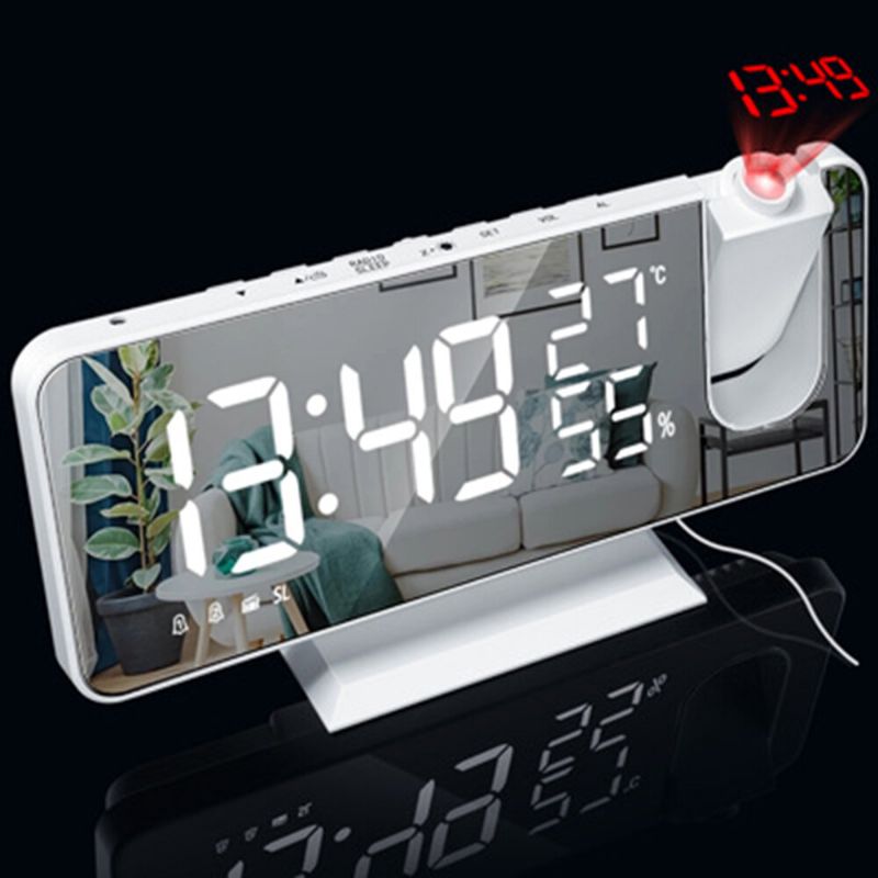 Reloj Despertador Con Proyector Led Electrónico Reloj Despertador Con Proyección Digital De Escritorio Reloj De Cabecera De Dormitorio De Casa Inteligente