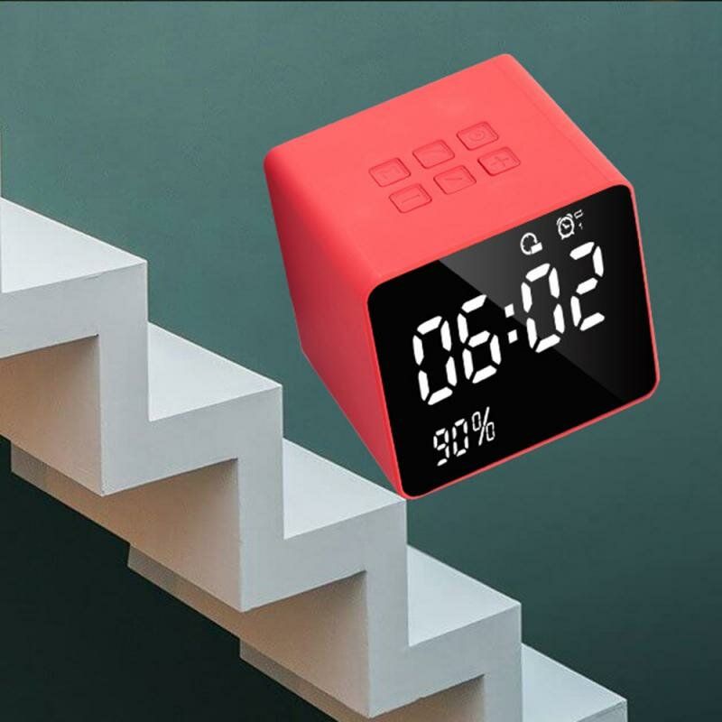 Reloj Despertador Digital Led Multifunción Altavoz Bluetooth Con Radio Fm Aux Tf Reproductor De Música Usb Manos Libres Con Micrófono Para Teléfono Juegos De Computadora