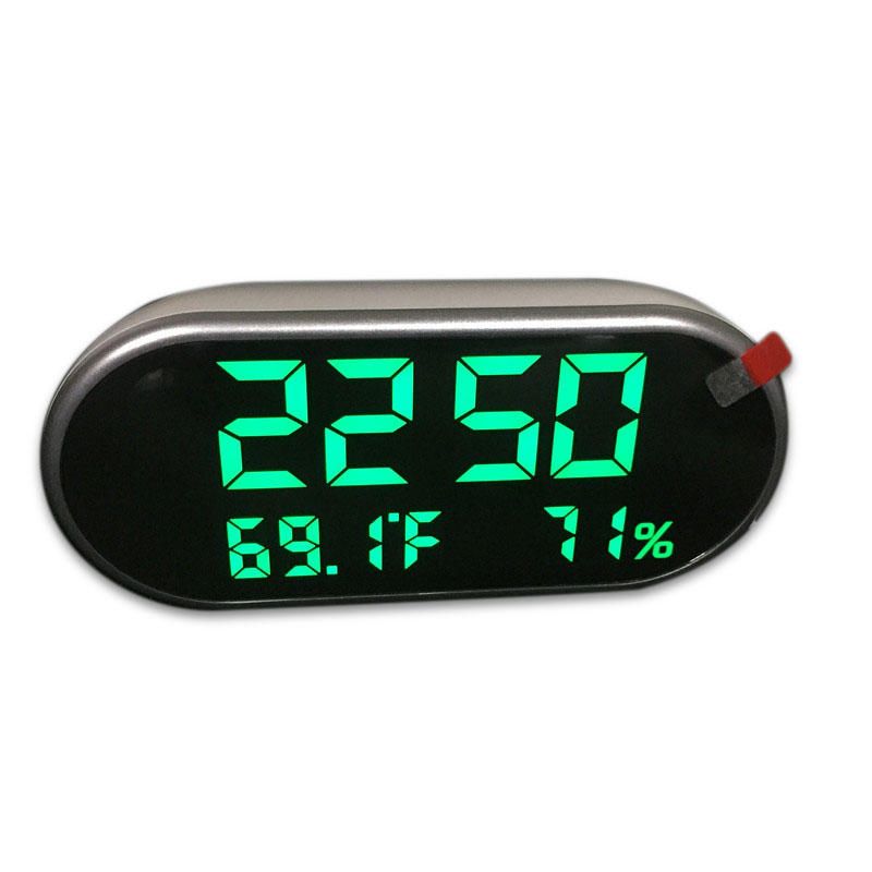 Reloj Despertador Digital Usb Espejo Portátil Pantalla Led Hd Con Tiempo Humedad Función De Visualización De Temperatura Puerto Usb Carga Higrómetro Electrónico Reloj Carga Del Teléfono Reloj Silencioso Para La Decoración Del Hogar