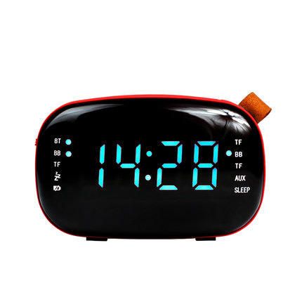 Reloj Despertador Doble Digital Led Con Temporizador De Sueño Función De Repetición Reloj De Mesa Con Caja De Altavoz Bluethooth