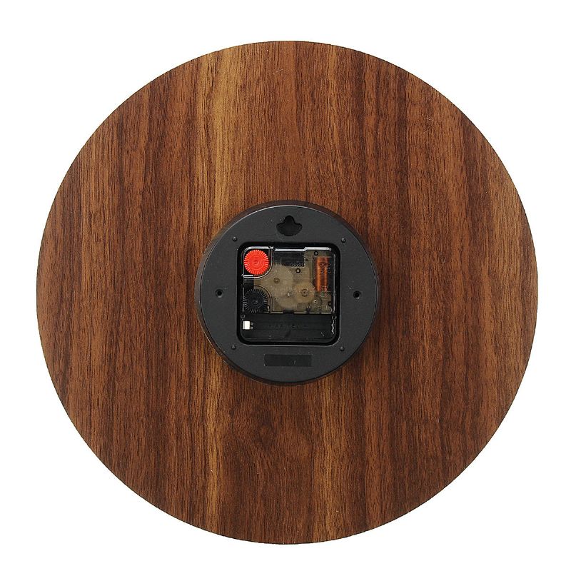 Reloj De Pared Luminoso De 12 Pulgadas Reloj Silencioso De Madera Que No Hace Tictac Con Luz Nocturna