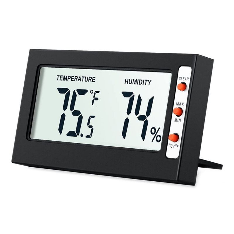 Termómetro De Cocina Interior Lcd Higrómetro Digital Termómetro Monitor De Humedad Del Aire Con Medidor De Temperatura Medidor De Humedad