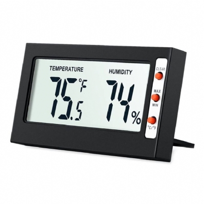 Termómetro De Cocina Interior Lcd Higrómetro Digital Termómetro Monitor De Humedad Del Aire Con Medidor De Temperatura Medidor De Humedad