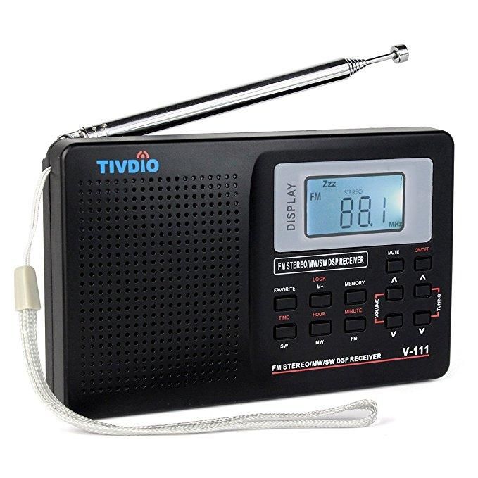 Tivdio V-111 Mw Fm Sw Radio Estéreo 9khz Banda Mundial Radio De Sintonización Digital Pantalla Lcd Radio Exterior