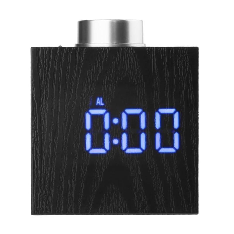 Ts-t13 Perilla Giratoria De Cubo Digital Reloj Led Temperatura Ajustable ° C ° F Hora 12h 24h Pantalla Función De Repetición De 3 Modos Reloj Despertador Luz Nocturna Usb Reloj Despertador Con Pilas