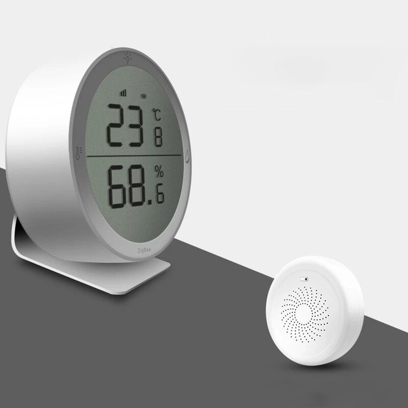 Tuya Termómetro Inalámbrico Higrómetro Pantalla Lcd Sensor Digital De Temperatura Y Humedad Con Tuya Alexa Google Smart Life