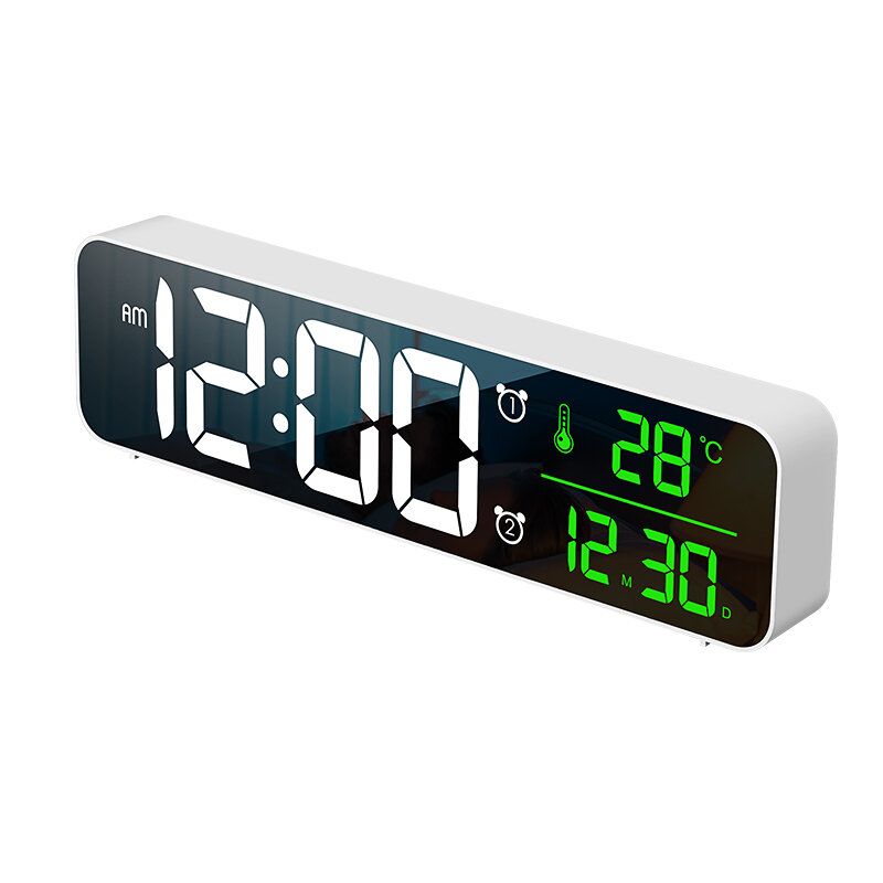 Usb Led 3d Música Reloj Despertador Dual Termómetro Fecha De Temperatura Pantalla Led Hd Relojes De Mesa Digitales De Escritorio Electrónico