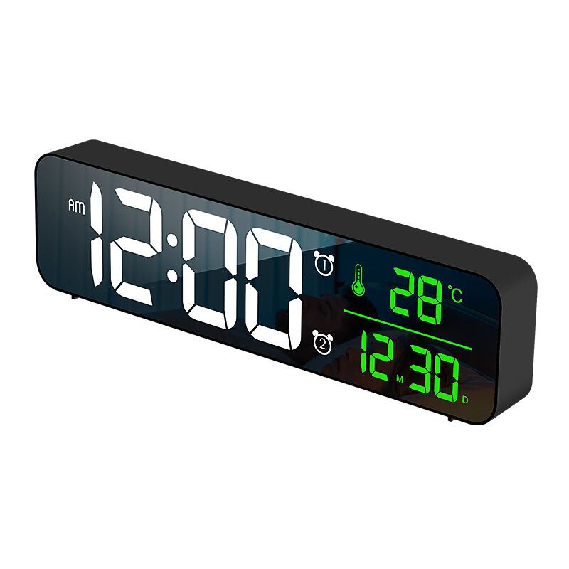 Usb Led 3d Música Reloj Despertador Dual Termómetro Fecha De Temperatura Pantalla Led Hd Relojes De Mesa Digitales De Escritorio Electrónico