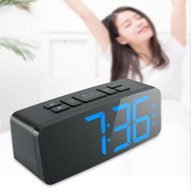 Ygh-5230 Reloj Despertador Digital Led Reloj De Cabecera Ajustable De Cinco Velocidades Reloj De Repetición