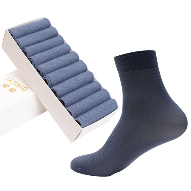 5 Pares De Calcetines De Tubo Corto Transpirables De Verano Para Hombre