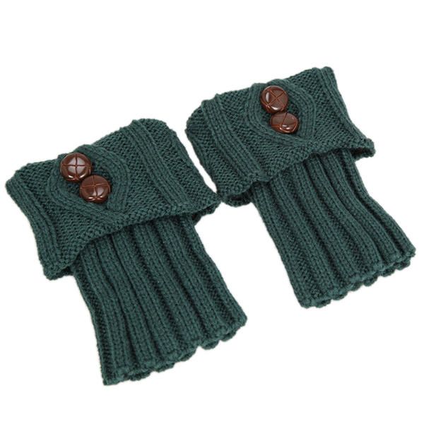 Botones Para Mujer Que Hacen Punto El Puño De La Bota Crochet Toppers Calcetines Calentadores De Piernas Para Calcetines De Bota