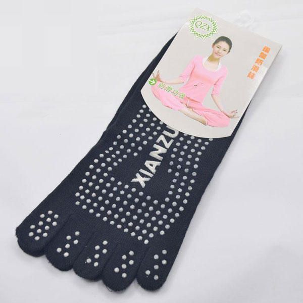 Calcetines Antideslizantes De Yoga Con Cinco Dedos Coloridos Para Mujer Gimnasio Ejercicio Fitness Deportes Pilates Cómodo