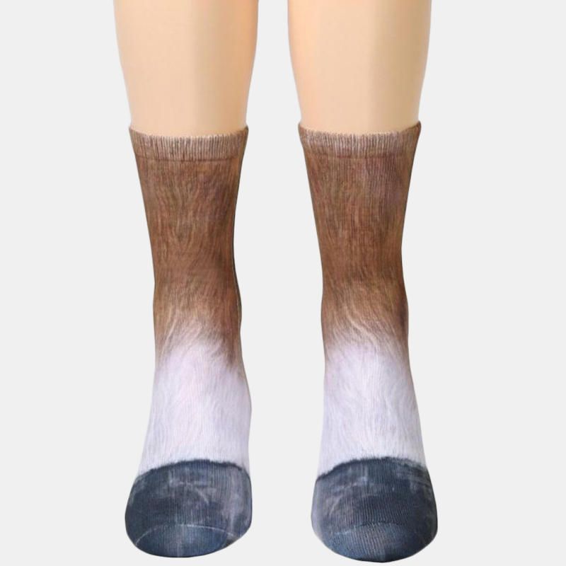 Calcetines Con Estampado De Animales Unisex Para Adultos Calcetines De Animales