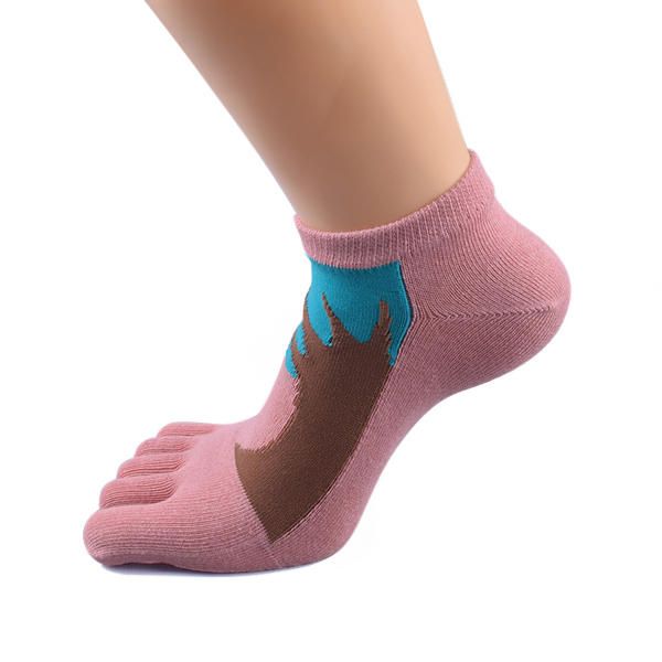 Calcetines Con Punta De Jacquard Para Mujer Calcetines Deportivos De Algodón De Verano Con Desodorante Transpirable Informal Beri Boat