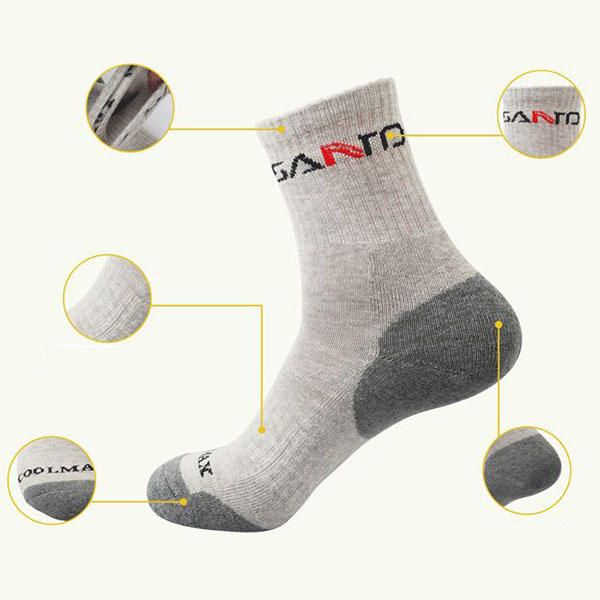 Calcetines Deportivos Para Correr Transpirables Para Hombres Calcetines De Color Sólido De Tubo Medio Suave Informal