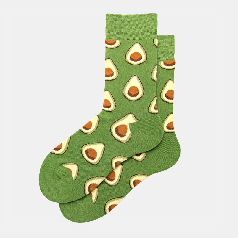 Calcetines Calcetines Femeninos De Tubo Verde Aguacate Versión Coreana Tendencia Medias Para Hombres Calle