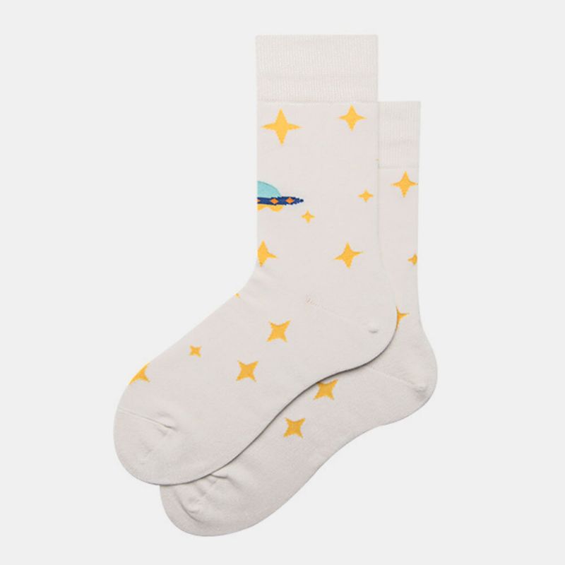 Calcetines Medias Masculinas Tendencia Femenina Starry Sky Tube Cotton Street Calcetines