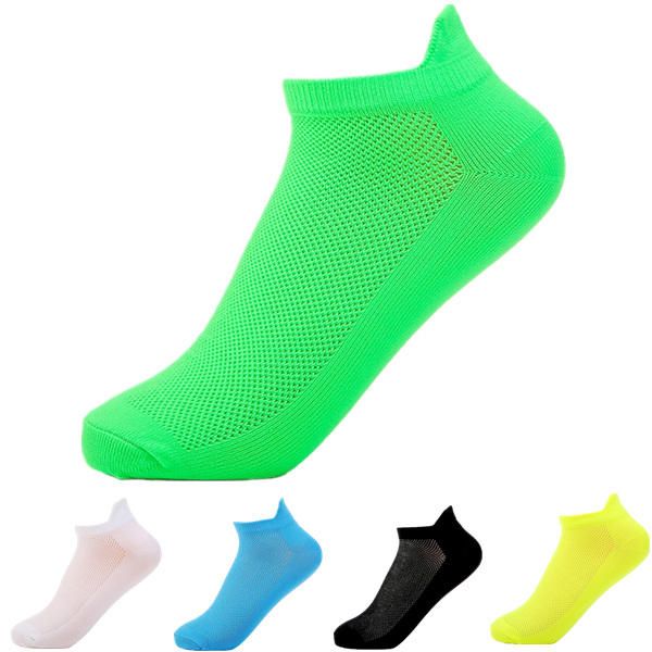 Calcetines De Tubo Corto Para Hombre De Colores Fluorescentes Calcetines Deportivos Transpirables Casuales