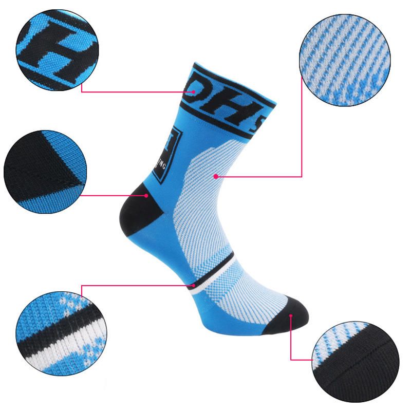 Dh Sports Calcetines De Ciclismo Con Cojín Para Hombre Y Mujer