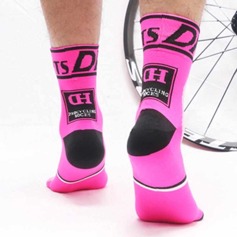 Dh Sports Calcetines De Ciclismo Con Cojín Para Hombre Y Mujer