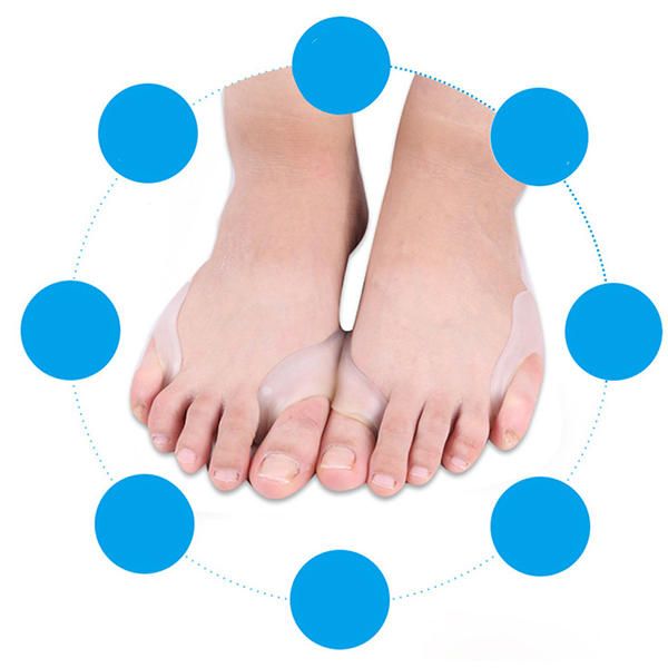 Mujeres Hallux Valgus Corrector Elástico Cómodo Removedor De Dolor De Dedos