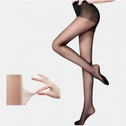 Mujeres Nylon Transpirable Elástico Delgado Seductor Anti-gancho Leggings Medias De Seda Calcetines