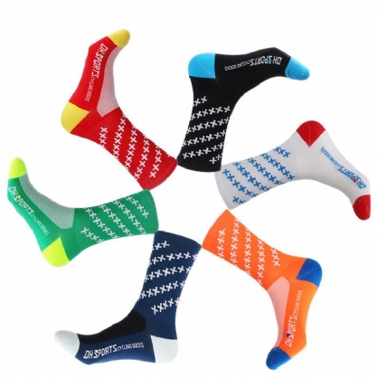 Riding Cushion Crew Sock Calcetines Deportivos Antideslizantes Transpirables