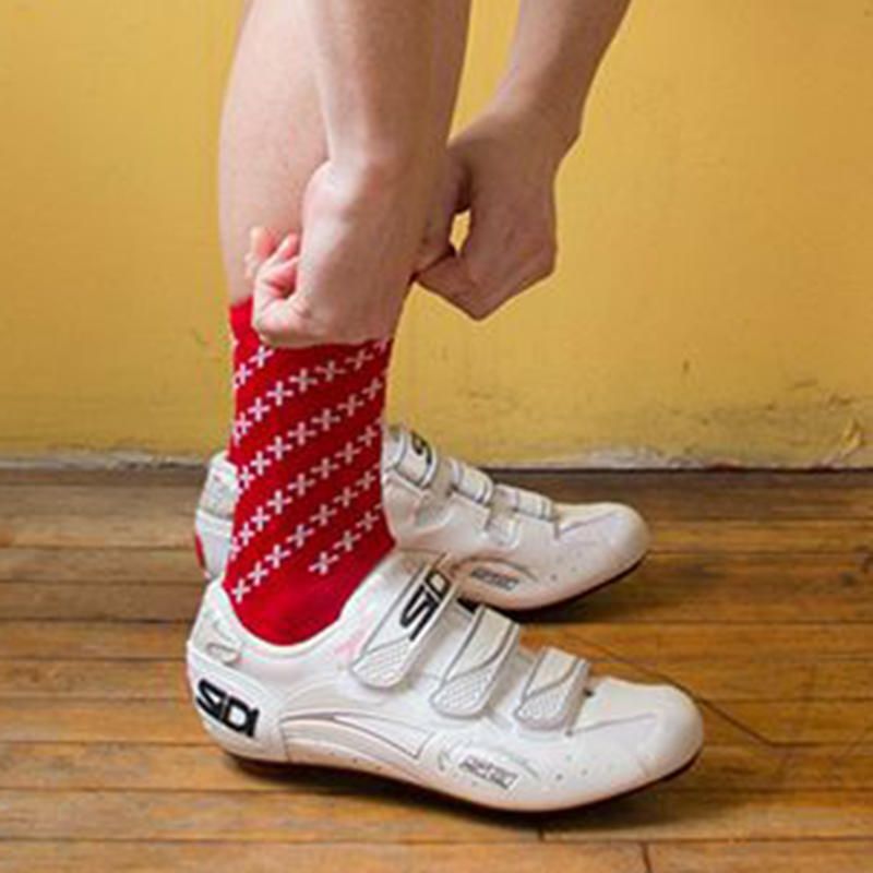 Riding Cushion Crew Sock Calcetines Deportivos Antideslizantes Transpirables