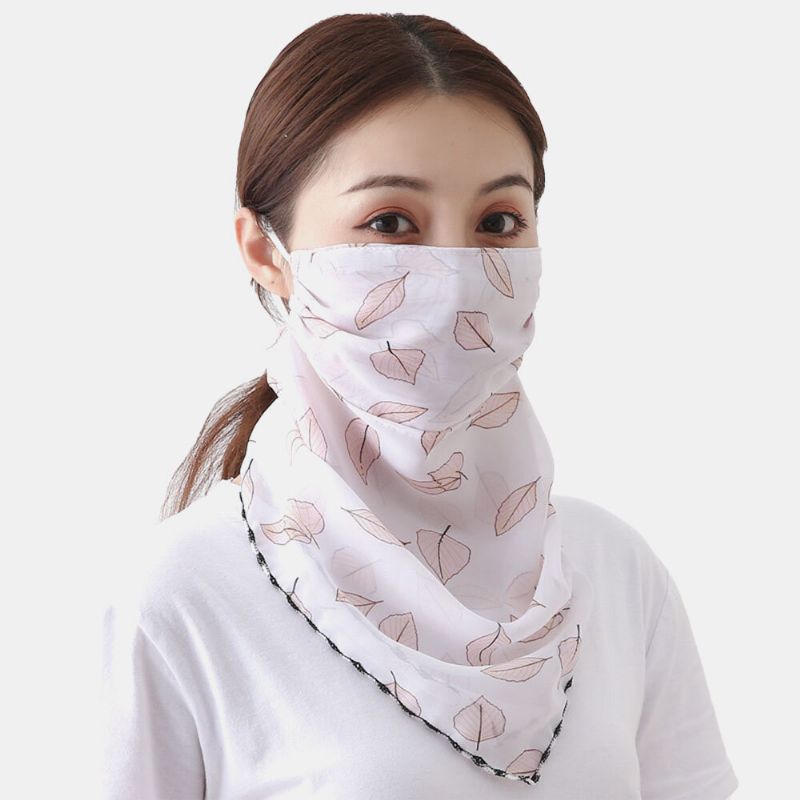 Máscara De Cuello Con Estampado De Verano Bufanda De Protección Solar Mascarilla Facial Para Montar Al Aire Libre Transpirable Secado Rápido