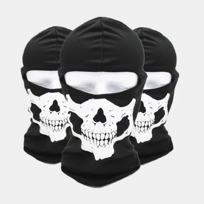 Outdoor Cs Head Cover Skull Pattern Hat Bandana Pasamontañas Polaina Para El Cuello Tubo Para El Cuello Resistente A Los Rayos Uv Secado Rápido Materiales Ligeros Ciclismo Para Adultos