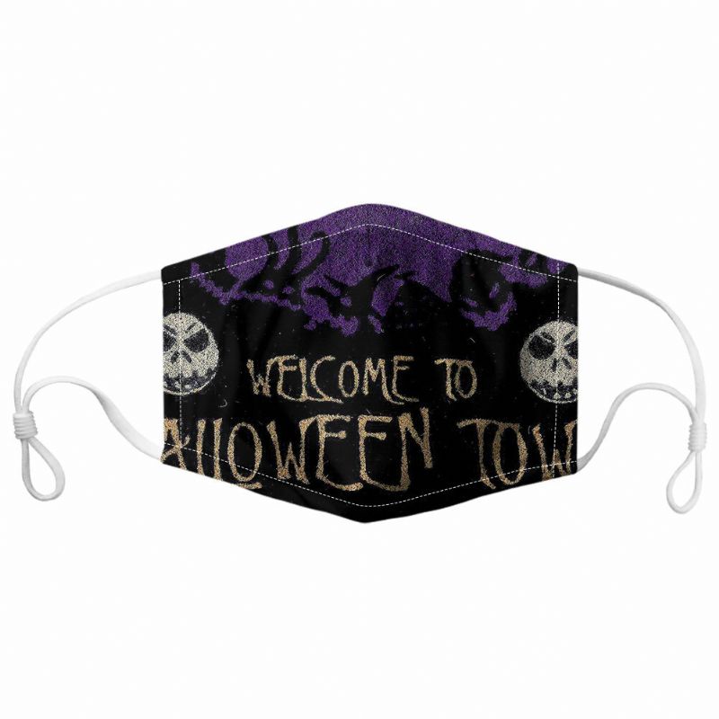 Unisex 7pcs Pm2.5 Filtro Estilo De Halloween Impresión Máscaras Respirables No Desechables