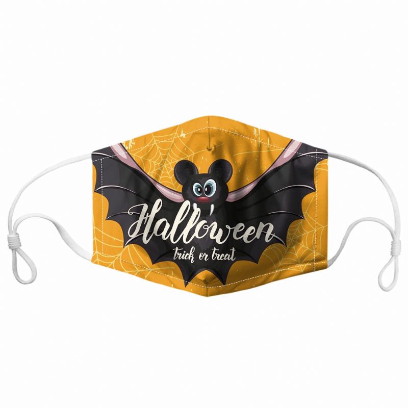 Unisex 7pcs Pm2.5 Filtro Estilo De Halloween Impresión Máscaras Respirables No Desechables