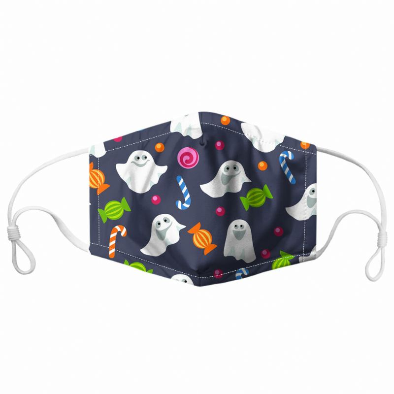 Unisex 7pcs Pm2.5 Filtro Estilo De Halloween Impresión Máscaras Respirables No Desechables