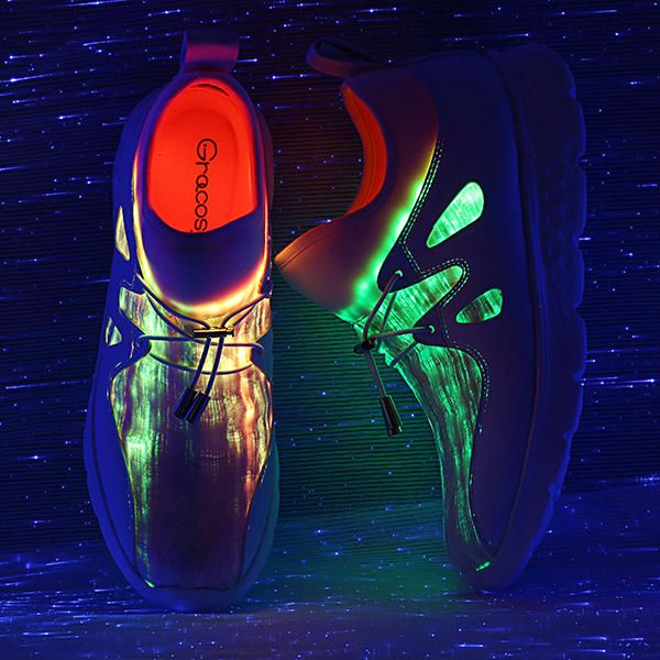 Light Up Shoes Usb Charging Colorful Led Walking Sneakers