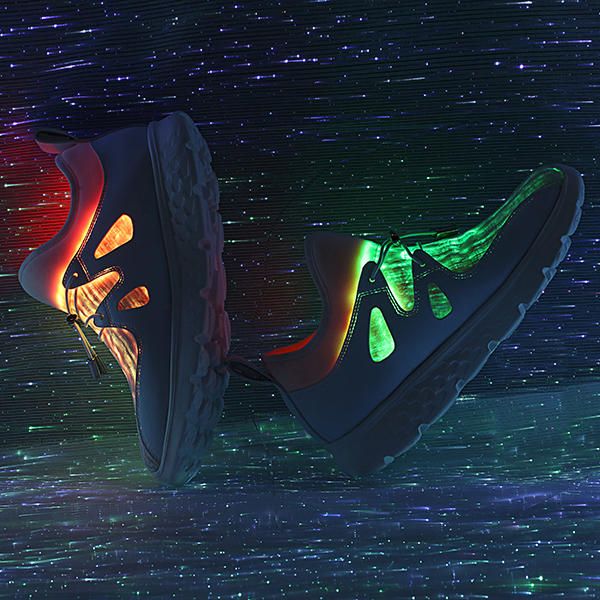 Light Up Shoes Usb Charging Colorful Led Walking Sneakers