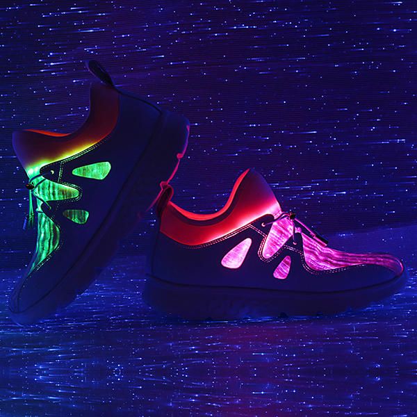 Light Up Shoes Usb Charging Colorful Led Walking Sneakers