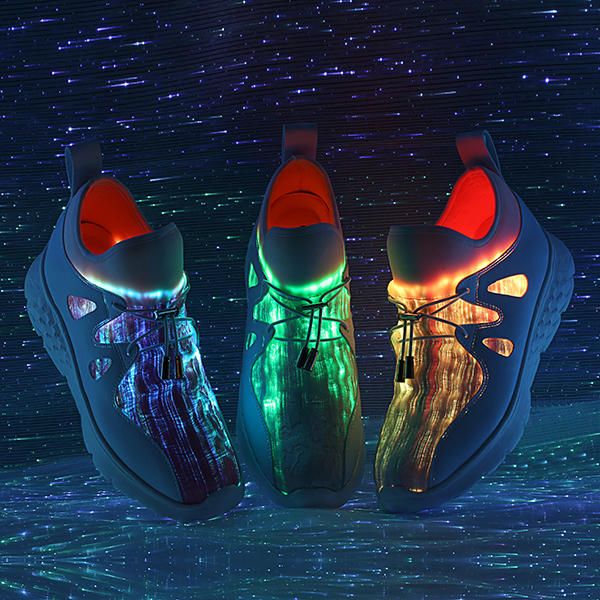 Light Up Shoes Usb Charging Colorful Led Walking Sneakers